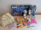 Mattel Powhatan Village Playset and 3 Colors of the Sun Dolls