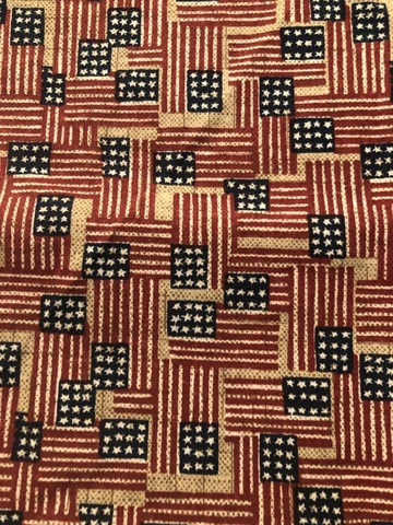 Longaberger Work Around / Pot of Gold Basket Liner - Old Glory Cover