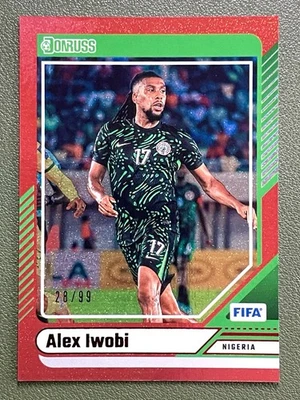 2024-25 Panini Donruss Soccer FIFA Alex Iwobi Red /99 #160 - Image 1 of 2