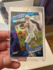 2021 Panini Player of the Day - Justin Herbert 16 Kaboom /99 #11 - Picture 1 of 2