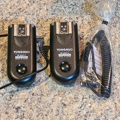 2 Yongnuo RF-603C II Wireless Flash Trigger Kit for Canon (Y8) - Image 1 of 4
