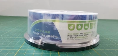 MediaRange MRPL612 DVD-R DVD 4,7GB 25 Stk. Cake 16x Waterguard Print - Bild 1 von 4