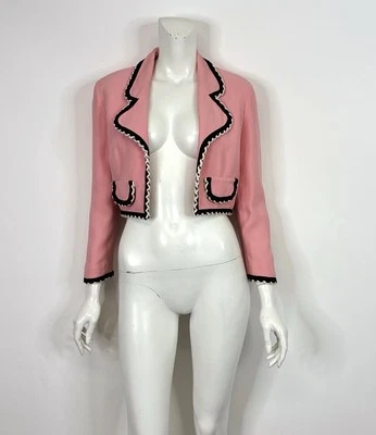 Vtg Moschino Cheap & Chic 90s Pink Jacket 42 M - Image 1 of 4