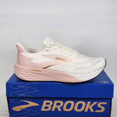 Talla 6 - Brooks Launch 11 - Blanco/Dorado/Rosa - Mujer Foto 1 de 4