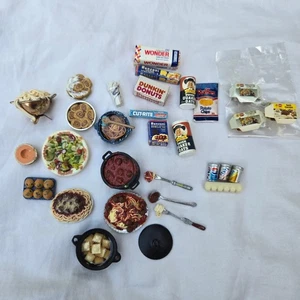 Collezione di miniature casa delle bambole set di 31 Wonder Bread Dunkin più molte altre - Foto 1 di 10