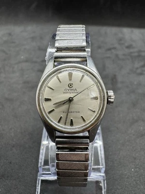 Vintage Cyma Navystar Autorotor 470 Automático 25 Joias Fabricado na Suíça 30mm - Imagem 1 de 4