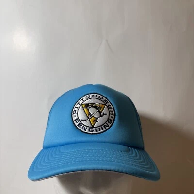 Бейсболка Mitchell & Ness Pittsburgh Penguins синяя НХЛ бейсболка водитель грузовика НОВАЯ молодежная - Изображение 1 из 4