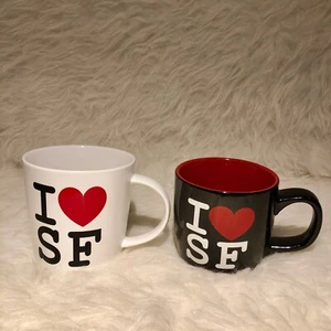 Neu im Karton Geschenk aus San Francisco! I LOVE SF Warm/Kalt Tassen (Farbe nach Wahl) - Bild 1 von 18
