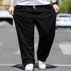 Men's Baggy Casual Pants Bottoms Straight Leg Workwear Cargo Trousers Plus