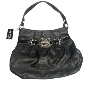XOXO - Zip Top Vegan Faux Leather Hobo Bag w/ Silver Hardware NWT- - Picture 1 of 17