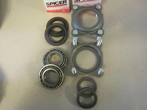 2 Spicer JK Wrangler Axle Bearing and Seal Kit with Outer Retainer Plates Dana - Picture 1 of 4