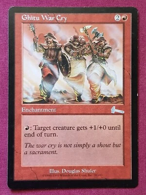 Magic The Gathering URZA'S LEGACY GHITU WAR CRY red card MTG - Image 1 of 2