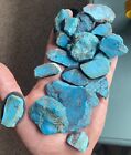 7 Oz High End Old Stock Ithica Peak Turquoise Rough/slabs Backed Pieces