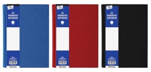 A4 Ruled Hardback Notebook, Pack of 3 - Picture 1 of 1