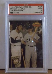 1994 Ted Williams Co. #5C4 - MICKEY MANTLE - THE 500 CLUB - 9 Mint LOW POP - Bild 1 von 1