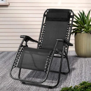Gardeon Zero Gravity Chair Folding Outdoor Recliner Adjustable Sun Lounge Campin - Picture 1 of 8