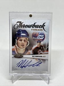 Throwback Threads Dale Hawerchuk ##/100 Winnipeg Jets 2010-11 certificado Panini - Imagen 1 de 2