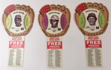 (3) 1977 PEPSI COLA GLOVE DISCS KEN GRIFFEY GEORGE FOSTER GERONIMO REDS NM/MINT