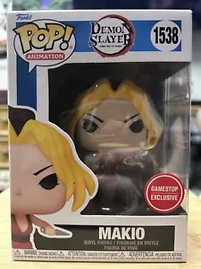 Makio 1538 GameStop Exclusive Funko POP! Demon Slayer FREE PROTECTOR - Picture 1 of 12