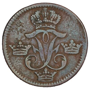 Suède - 1 öre 1747 - Fredrik I - cuivre - Stockholm - KM.416 - monnaie suédoise - Imagen 1 de 2