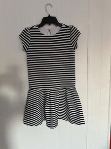 Gymboree Girls 12 Blue Striped Dress Nice EUC - Picture 1 of 3