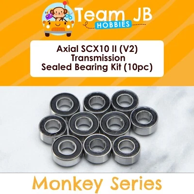 Axial SCX10 II (V2) Transmission - 10 Pcs Rubber Sealed Bearings Kit - Image 1 of 2