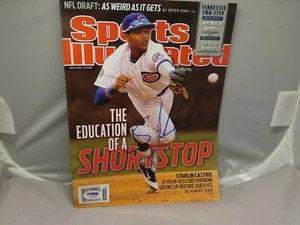 Starlin Castro Signed Sports Illustrated Magazine Chicago Cubs Auto PSA/DNA COA - Picture 1 of 8