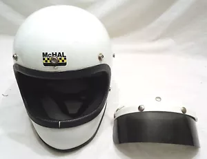 VINTAGE McHAL APOLLO MOTORCYCLE HELMET - Large - Foto 1 di 12