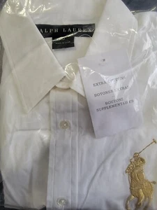 Ralph Lauren Boys Big Pony Oxford Dress Shirt & White Sz 10 NWT - Picture 1 of 1