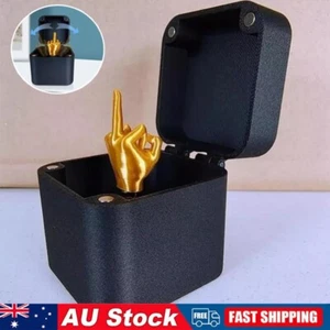 NEW Middle Finger In A Box Funny Surprise Box Pop up Christmas Novelty Fun Gift - Picture 1 of 13