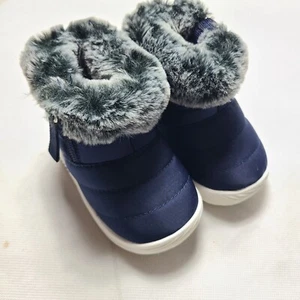 bmcitybm Baby Boy/ Girl Blue Snow boots NIB Age 6 to 12 Months (4 TODDLER) - Picture 1 of 16