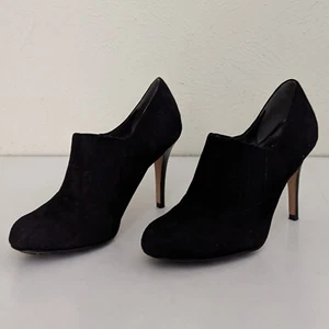 Cole Haan Women’s Booties High Heel Black Suede Shoes Size 6B - Picture 1 of 3