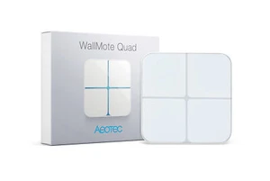 ~NEW~ Aeotec WallMote Quad, Gen5 Z-Wave Plus, 4-Button Wireless Remote [ZW130] - Picture 1 of 7