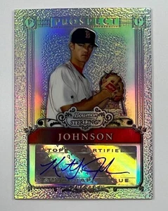 Bowman Sterling Prospect 2006 #BSP-KJ Kris Johnson automático 77/199 AR44 - Imagen 1 de 2