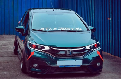 Conjunto de faros LED delanteros exteriores de plástico ABS para Honda Fit 2014-2020 Foto 1 de 4