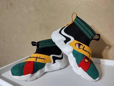 Champion Hyper C X Zapatos Sin Cordones Unisex Niño/Niña Talla 9T Negro/Rojo/Verde Foto 1 de 4