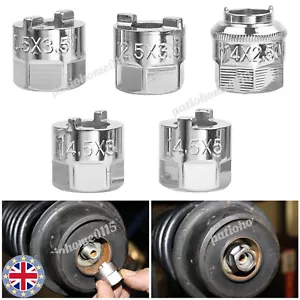 5 Piece Strut Nut Sockets Tool Shock Absorber Bolts Audi VW Mercedes Suspension - Picture 1 of 12
