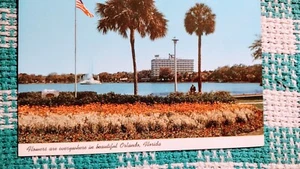 VINTAGE POSTKARTE BLUMEN IM SCHÖNEN ORLANDO FLORIDA. - Bild 1 von 14