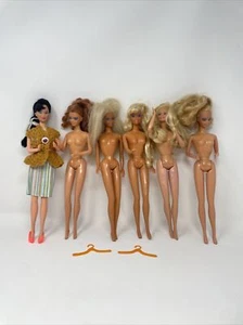 Vintage 1966 Lot of 6 Barbie Dolls Blonde Brunette Mattel - Imagen 1 de 15