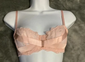 Sujetador con aros de encaje rosa Adore Me nuevo con etiquetas - para mujer talla 32C - Imagen 1 de 10