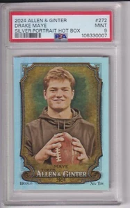 2024 Topps Allen & Ginter Silver Portrait Drake Maye #272 PSA 9 - Bild 1 von 2