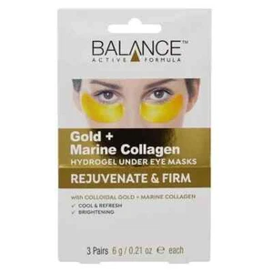 Balance Gold + Marine Collagen Hydrogel Under Eye Masks-3 Pack Anti-Aging Care   - Picture 1 of 4