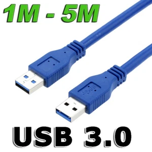 High Speed USB 3.0 Extension Data Cable Long Male Cord for Laptop PC Computer - Picture 1 of 13