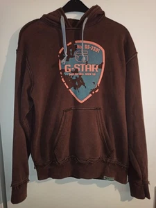 G-Star Kapuzenpullover Used Look Fransen XL - Bild 1 von 8