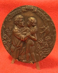 Schöne seltene Broze Medaille, Vatertag... - Bild 1 von 2
