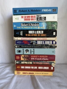 Lot of 12 Robert Heinlein Science Fiction  Paperback Books - Picture 1 of 6