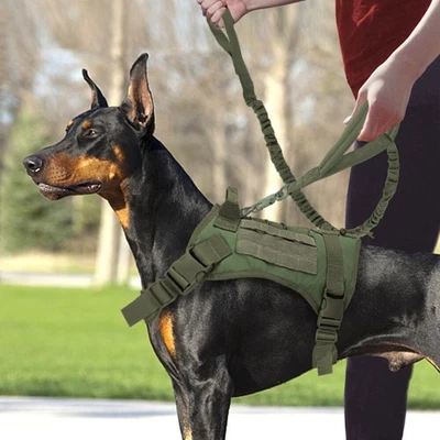 Tactical Military Dog Harness With MOLLE System Water Resistant Vest For Large D - Image 1 of 4