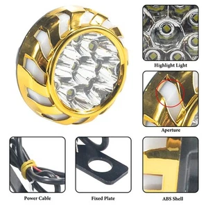 Motorcycle LED Headlight Colorful Dynamic Signals for Better Visibility - Picture 1 of 20