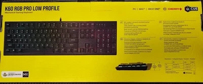 Corsair K60 RGB Pro Low Profile Mechanical Keyboard US Cherry MX Used/Tested - Image 1 of 4