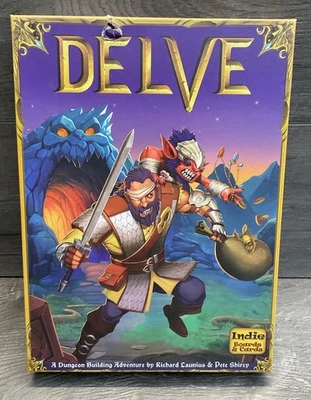 Delve Card Game by Indie Boards & Cards Dungeon Building Adventures *Damaged Box - Image 1 of 4
